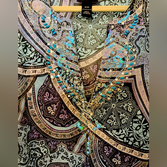 Lane Bryant Paisley Blouse - Picture 9 of 9